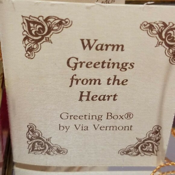 Vintage Via Vermont Santa Christmas Trinket, Jewelry Box 1994 - Picture 10 of 12